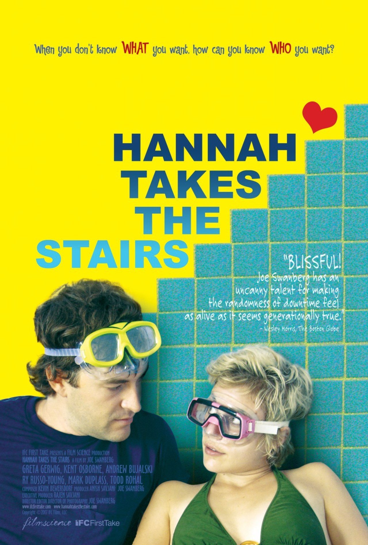 affiche du film Hannah Takes the Stairs