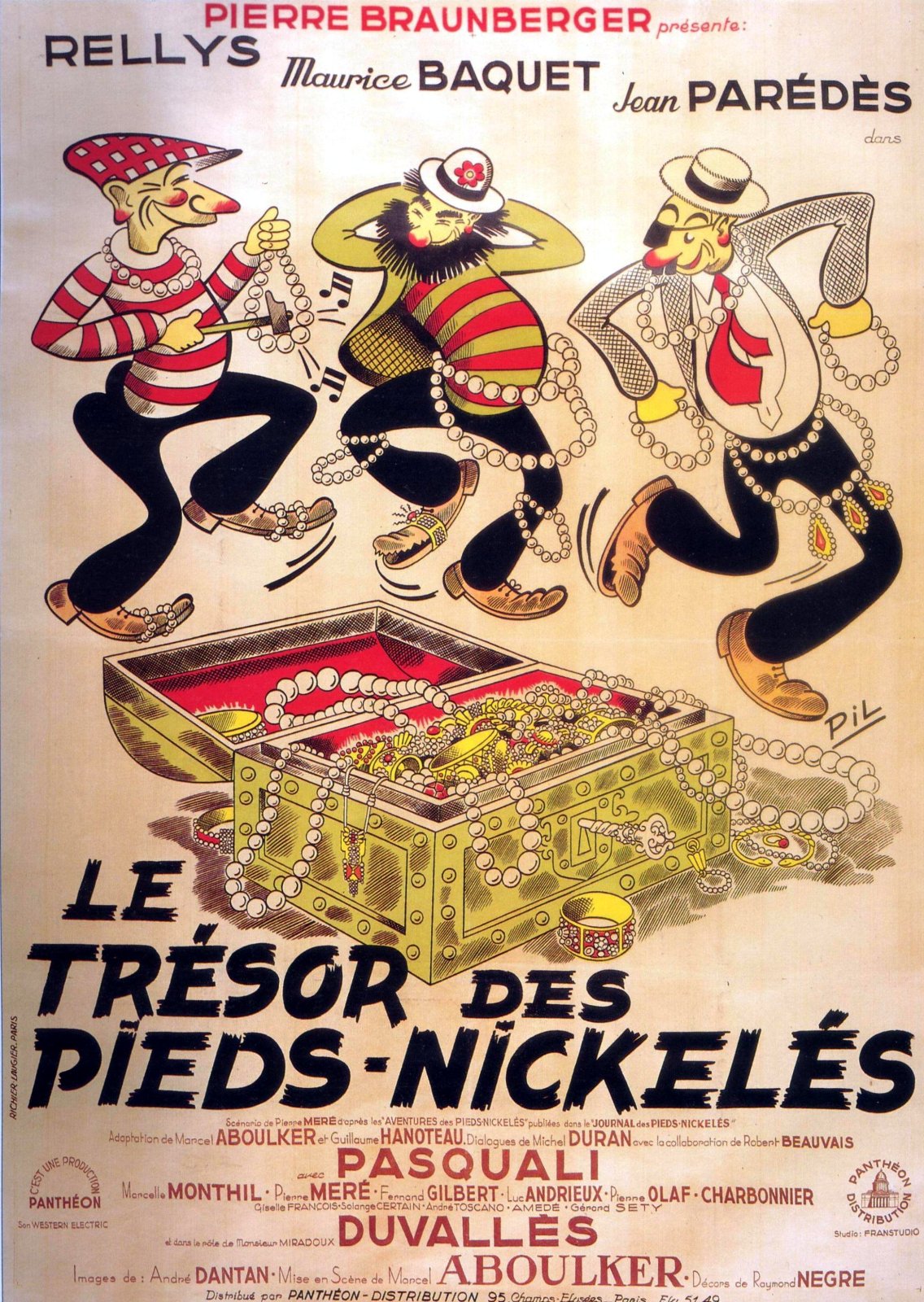 affiche du film Le Trésor des Pieds Nickelés