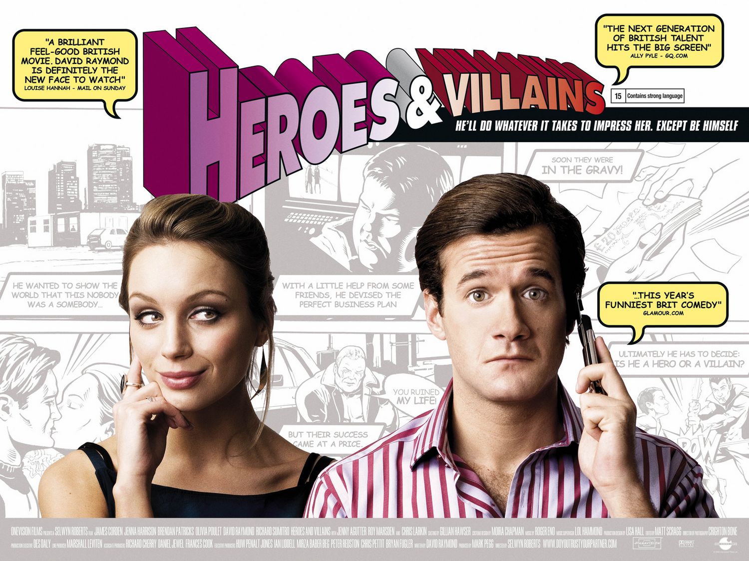 affiche du film Heroes and Villains
