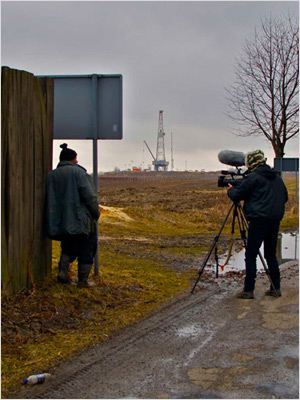 affiche du film La Malédiction du gaz de Schiste