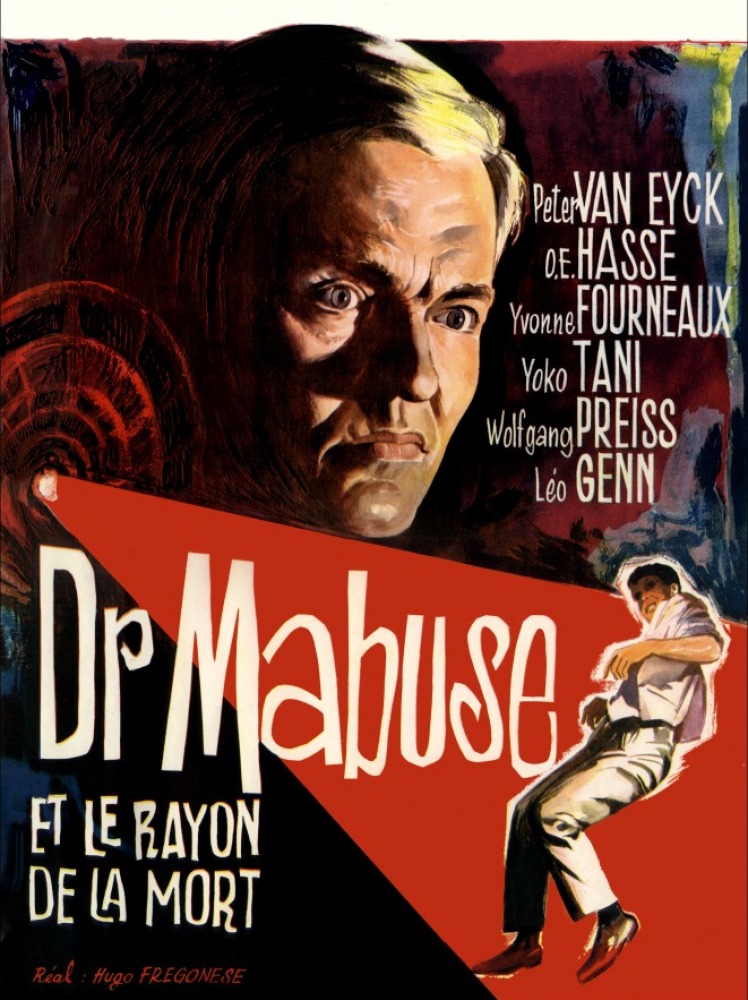 affiche du film Le Rayon de la mort du docteur Mabuse