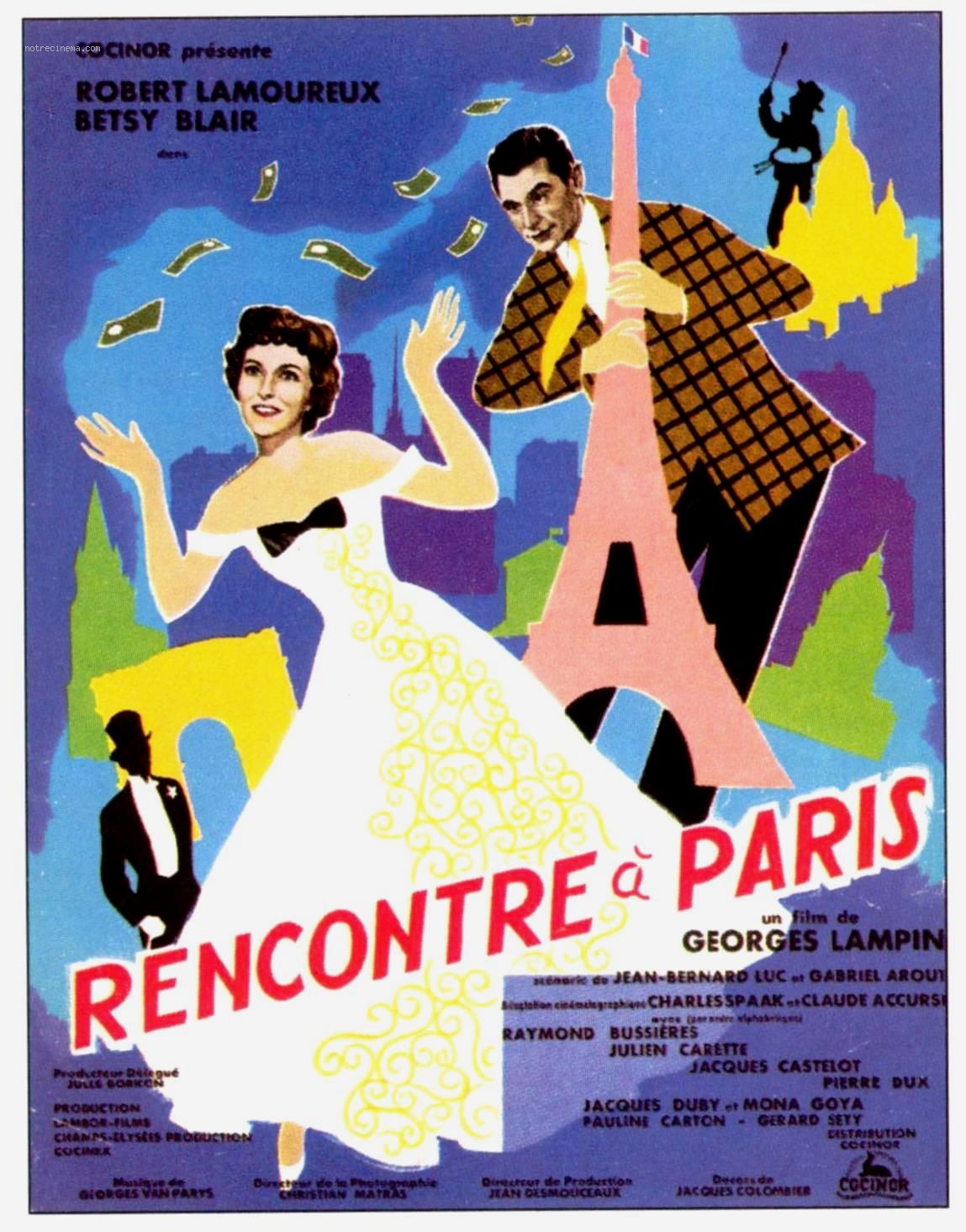 affiche du film Rencontre à Paris
