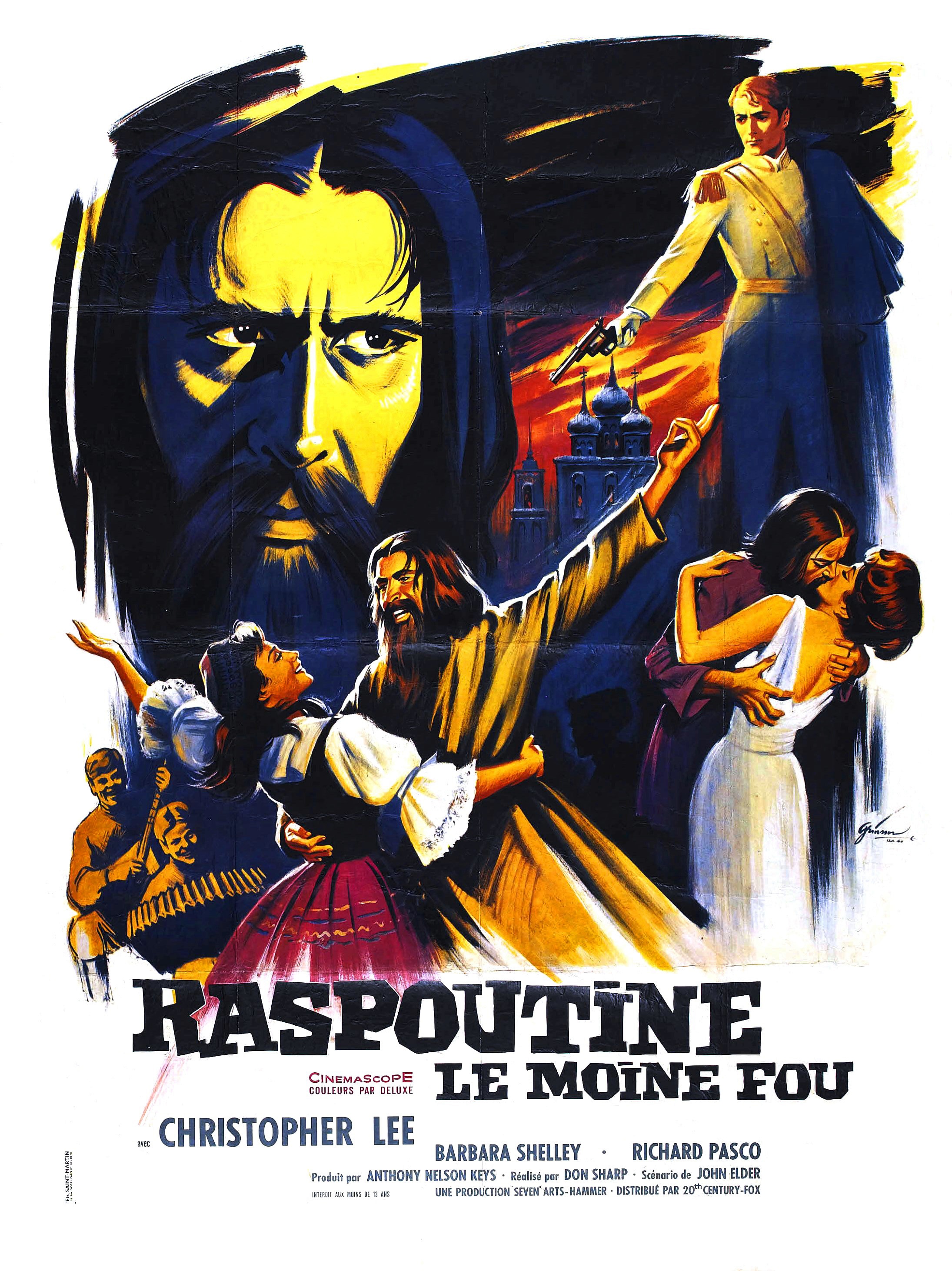 affiche du film Raspoutine, le moine fou