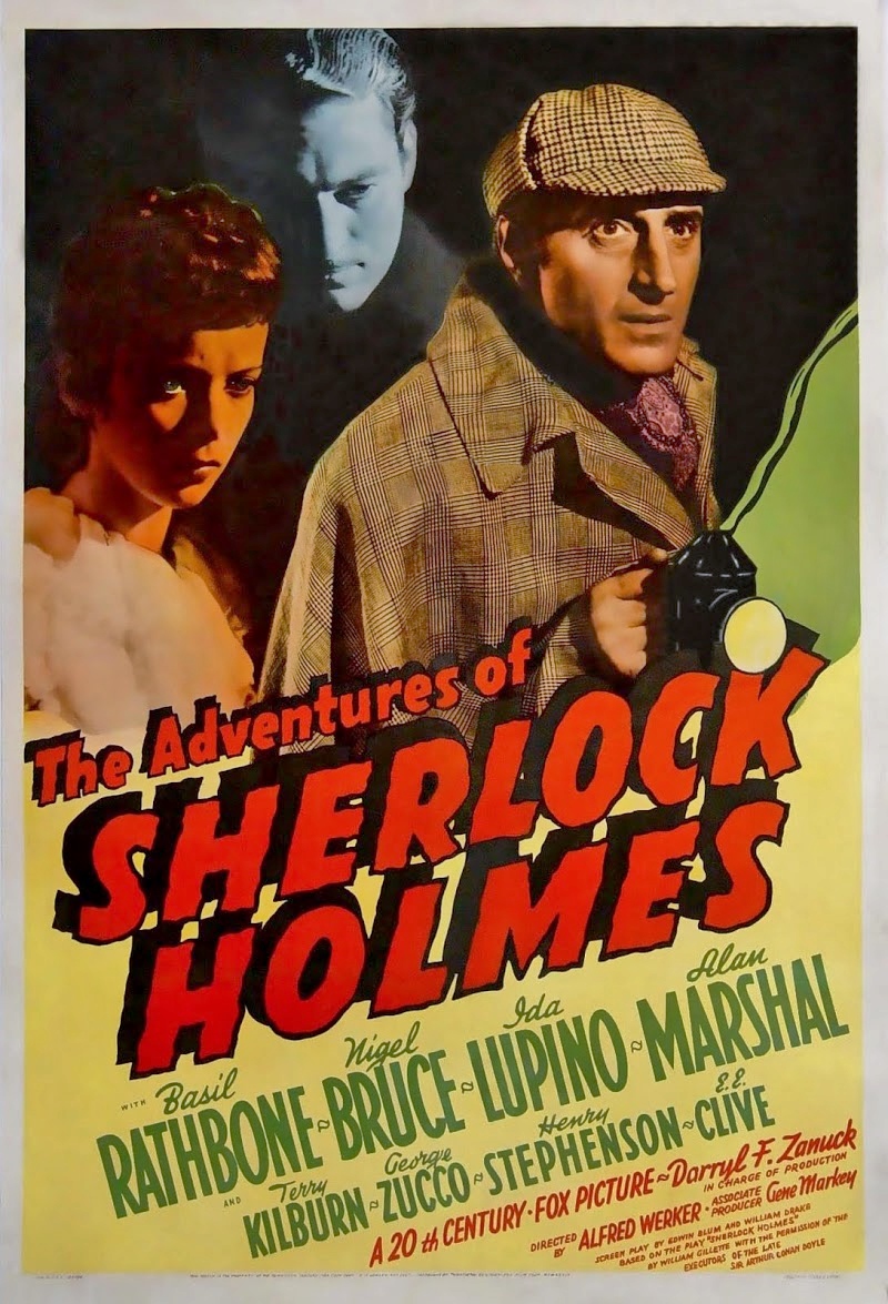 affiche du film Les aventures de Sherlock Holmes