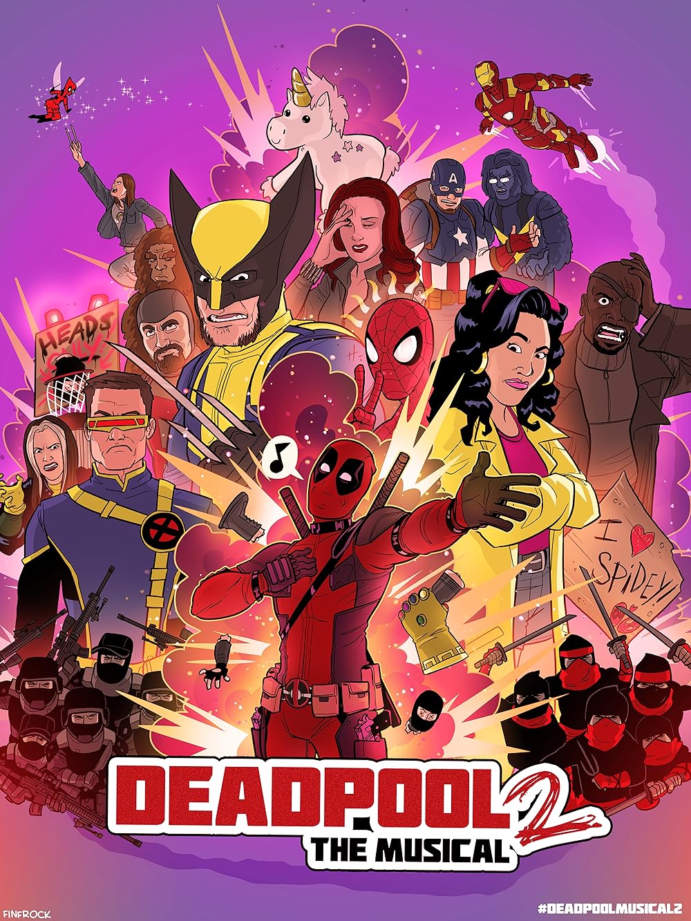 affiche du film Deadpool The Musical 2 - Ultimate Disney Parody