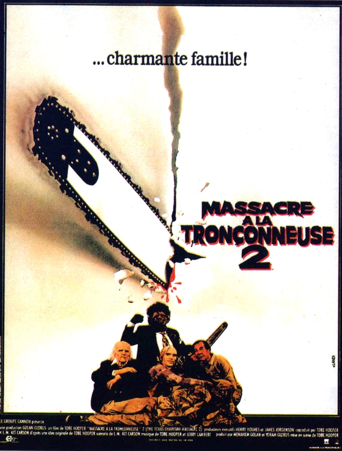 affiche du film Massacre à la tronçonneuse 2