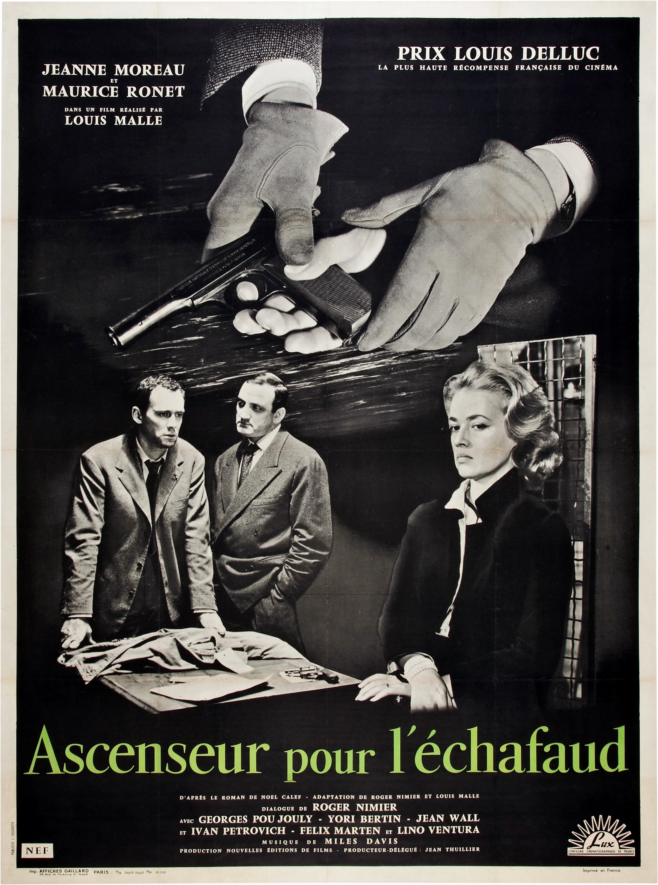 affiche du film Ascenseur pour l'échafaud