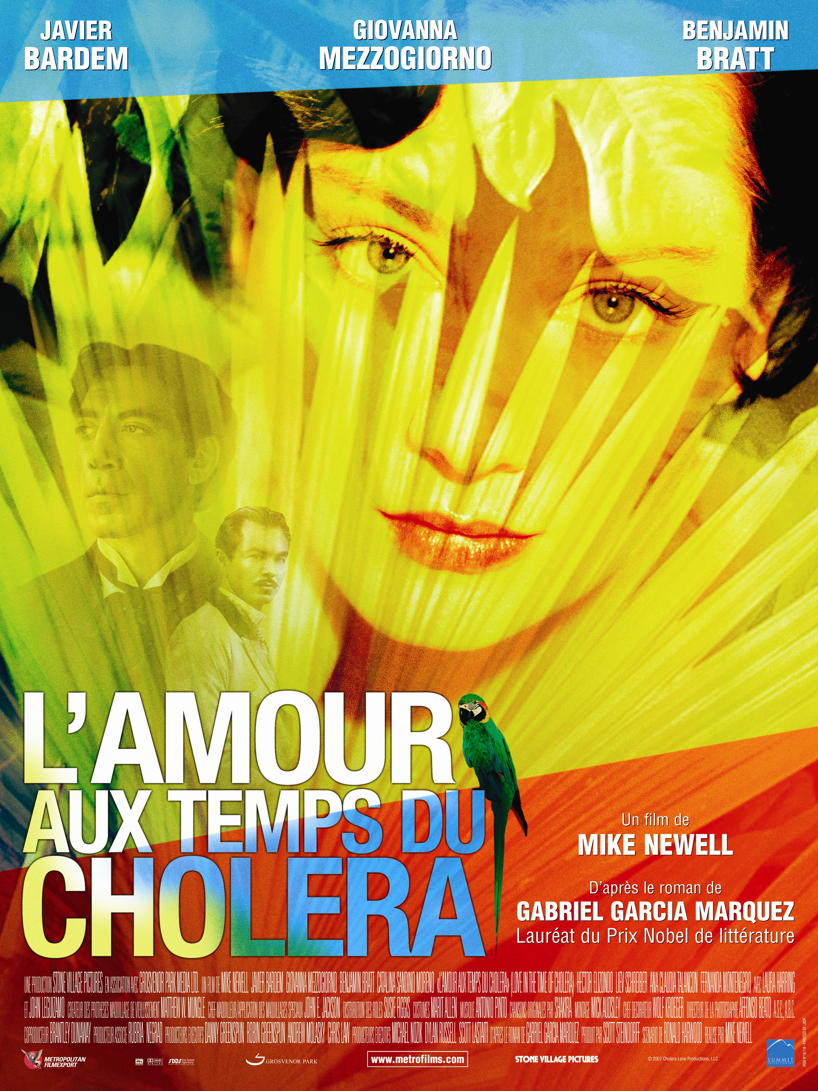affiche du film L'amour aux temps du choléra