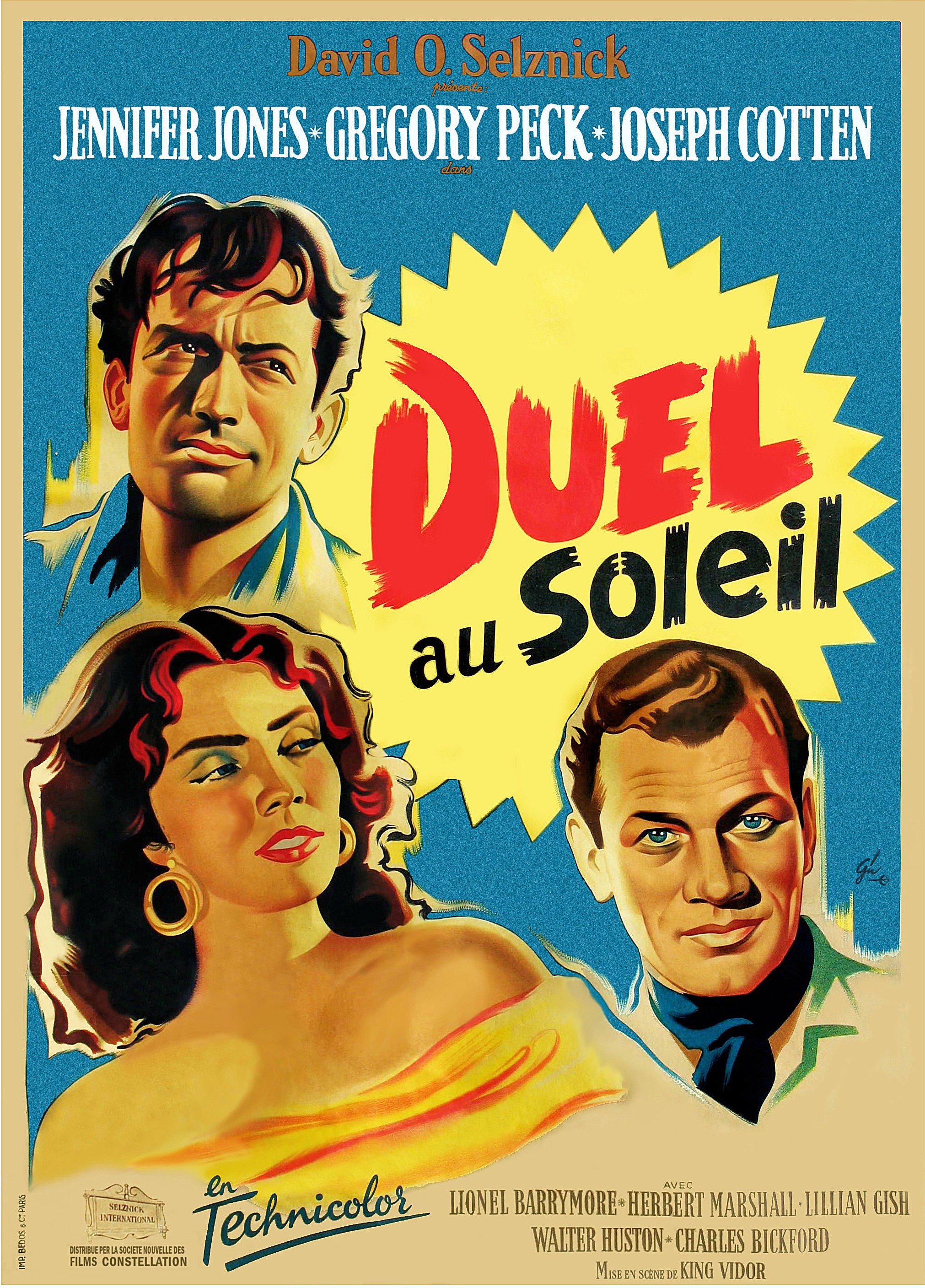 affiche du film Duel au soleil