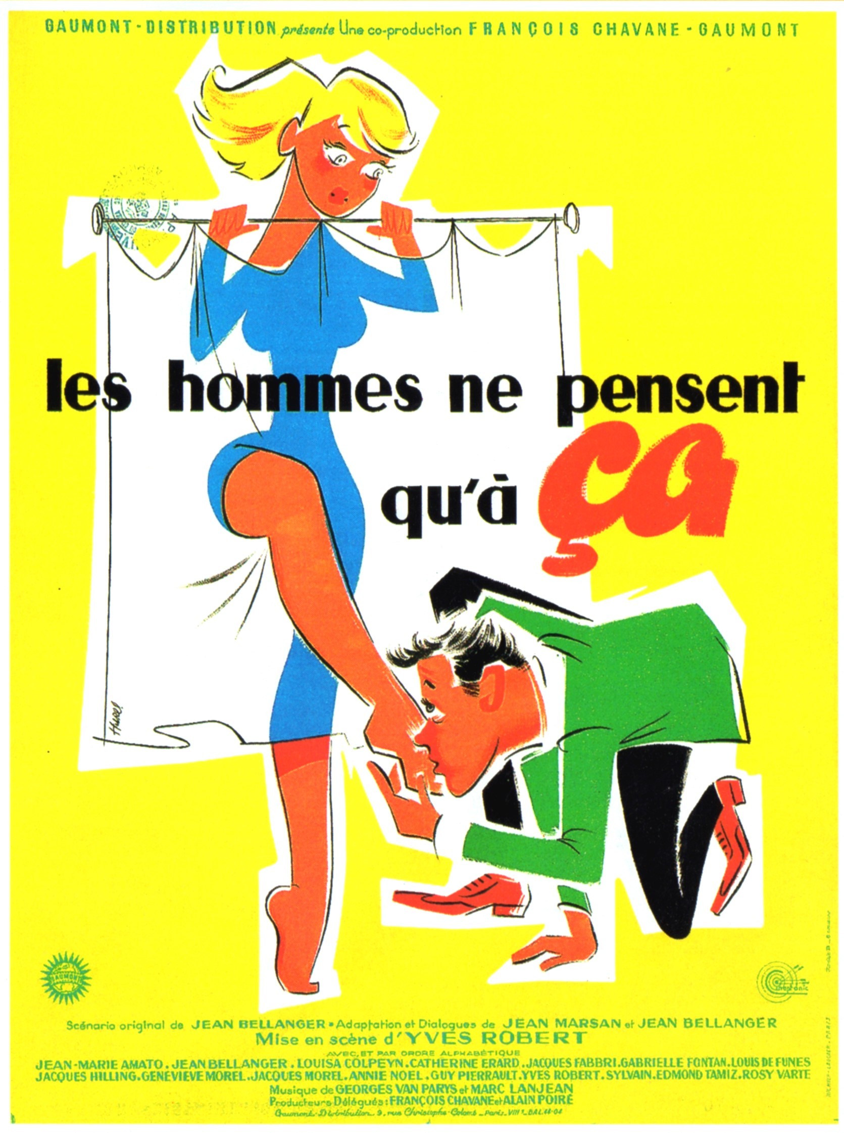affiche du film Les hommes ne pensent qu'à ça