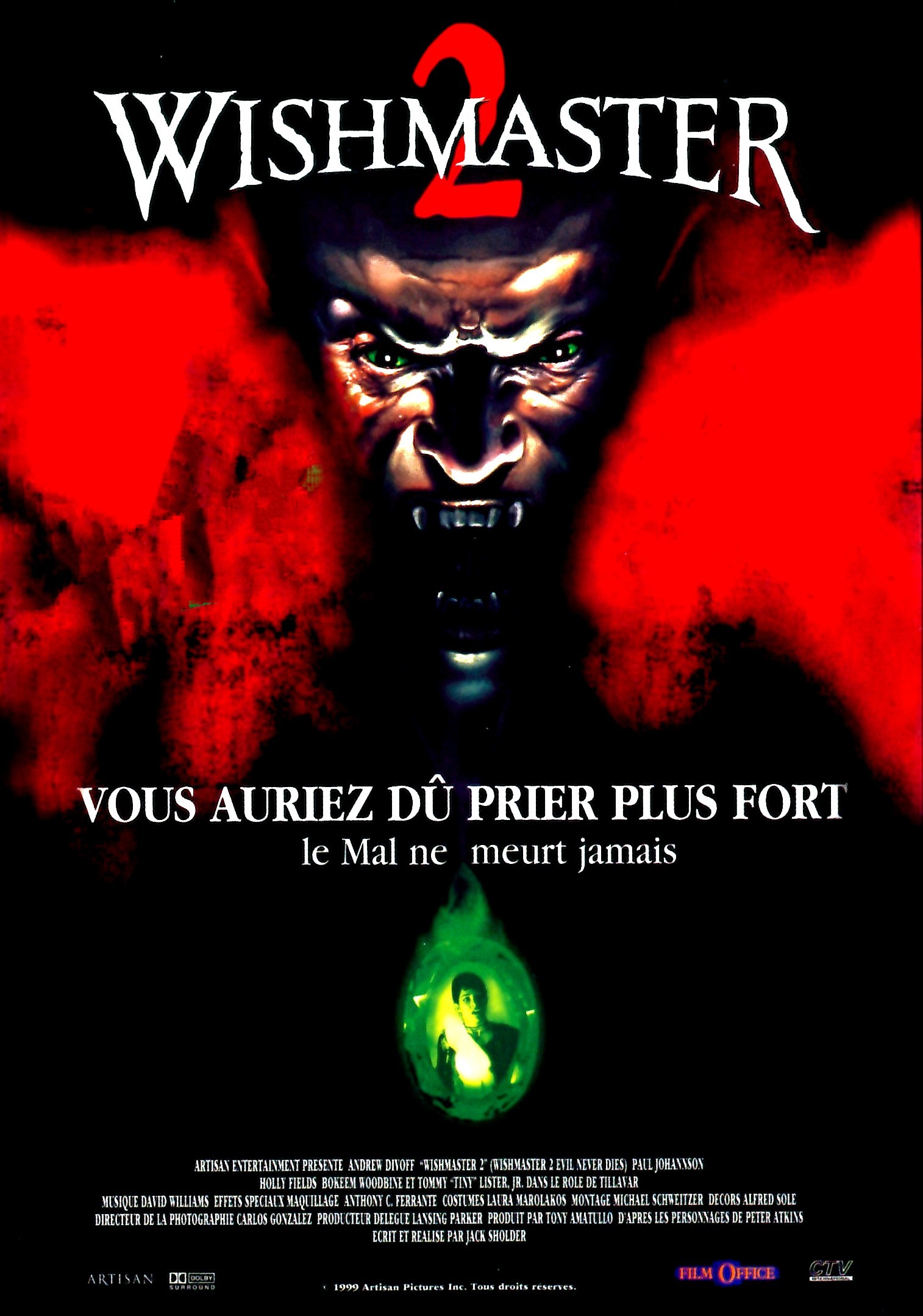affiche du film Wishmaster 2