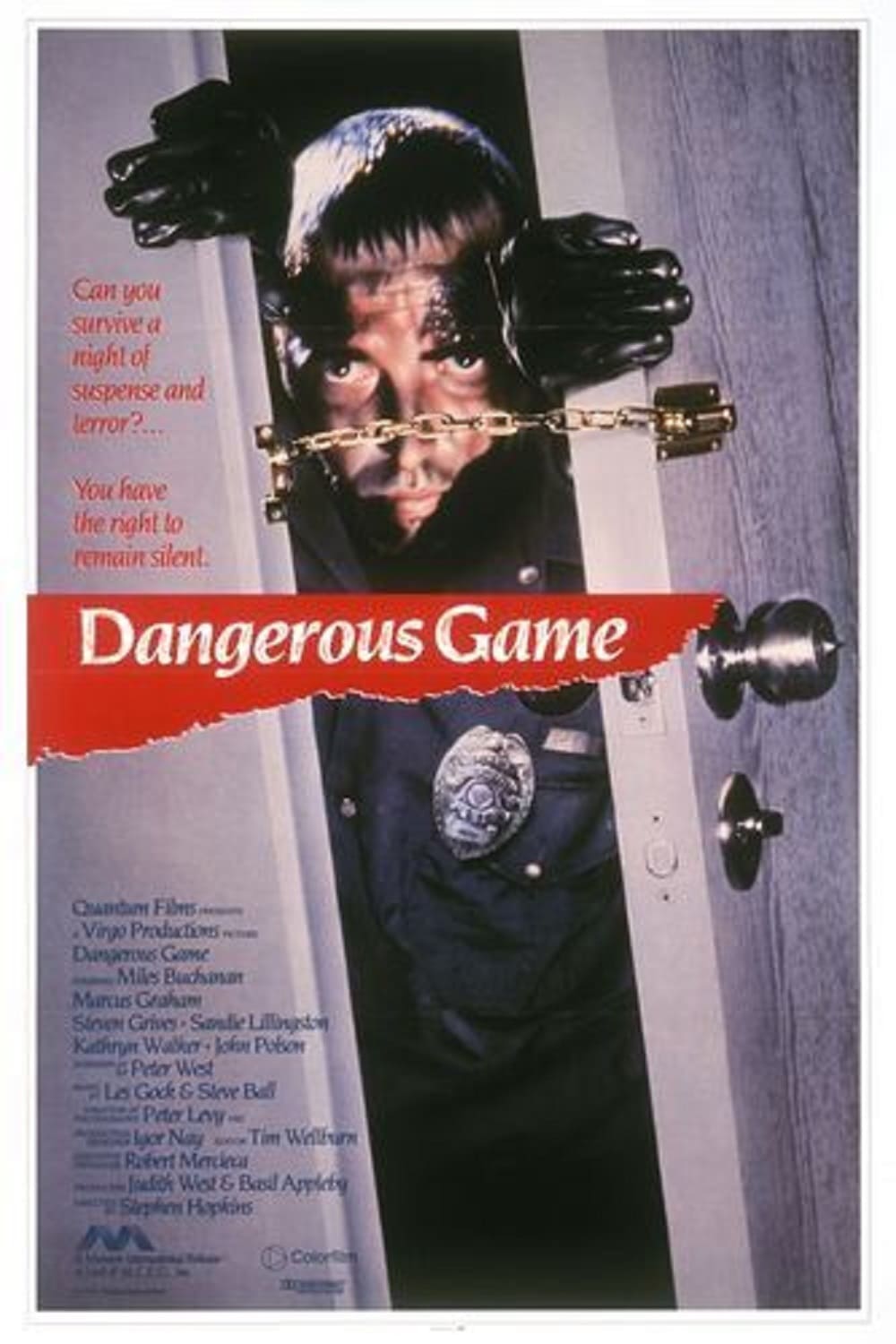 affiche du film Dangerous Game