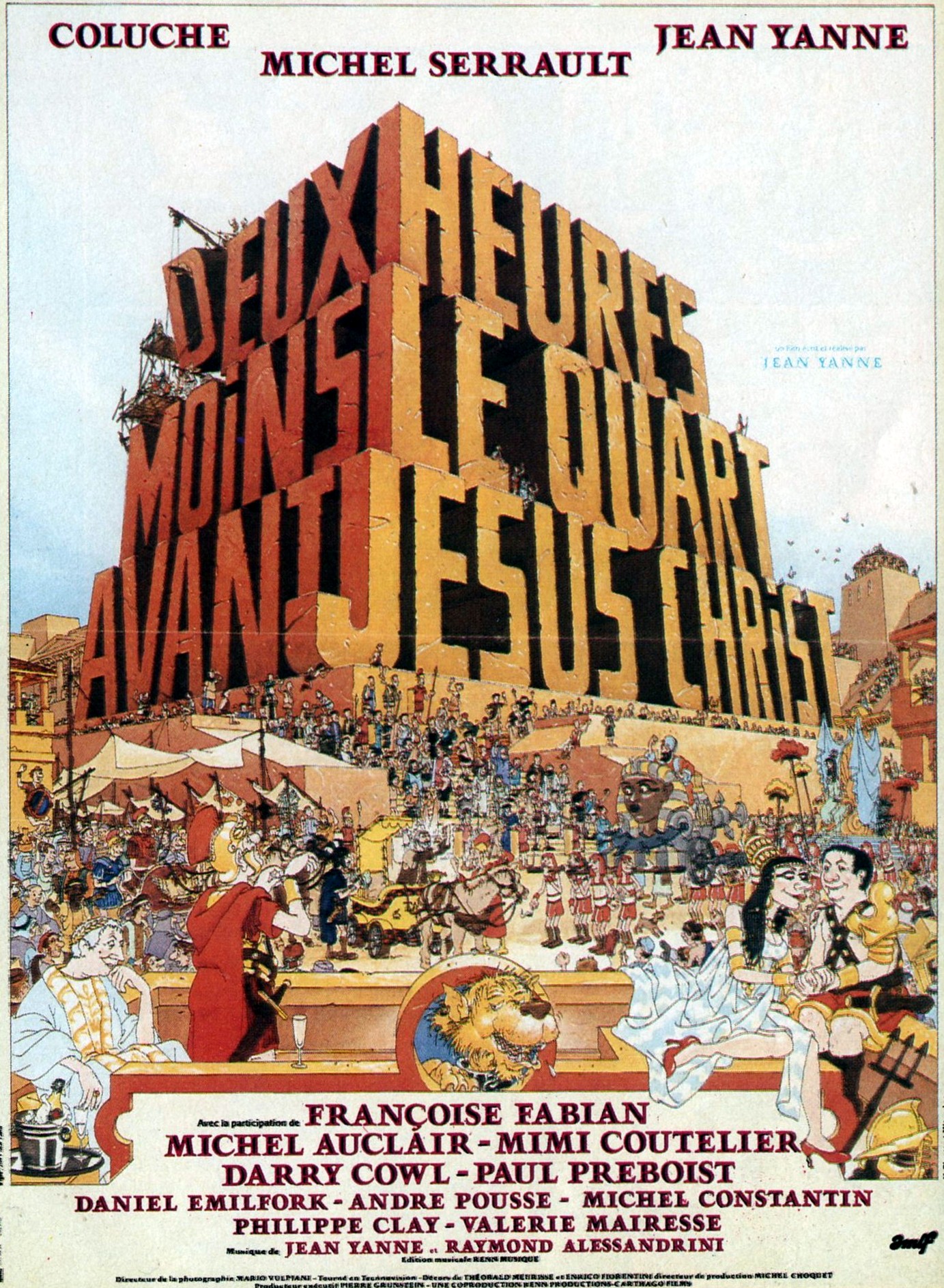 affiche du film Deux heures moins le quart avant Jésus-Christ