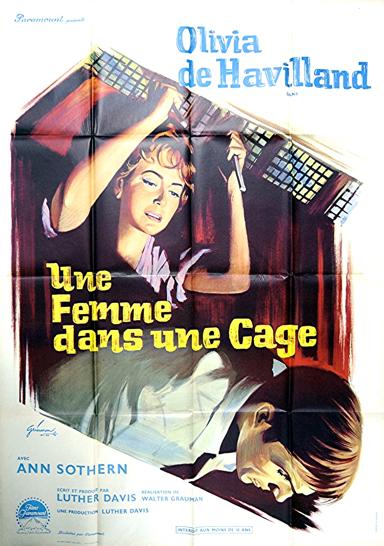 affiche du film Une femme dans une cage
