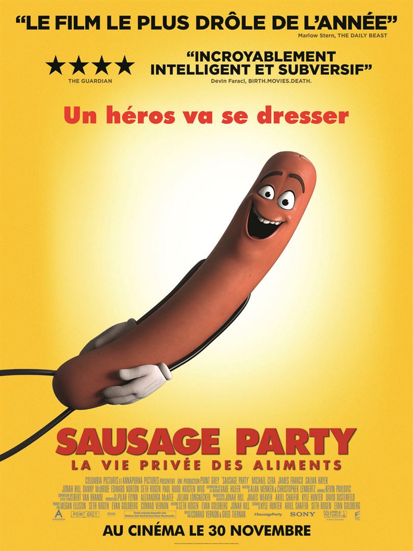 affiche du film Sausage Party : La Vie privée des aliments