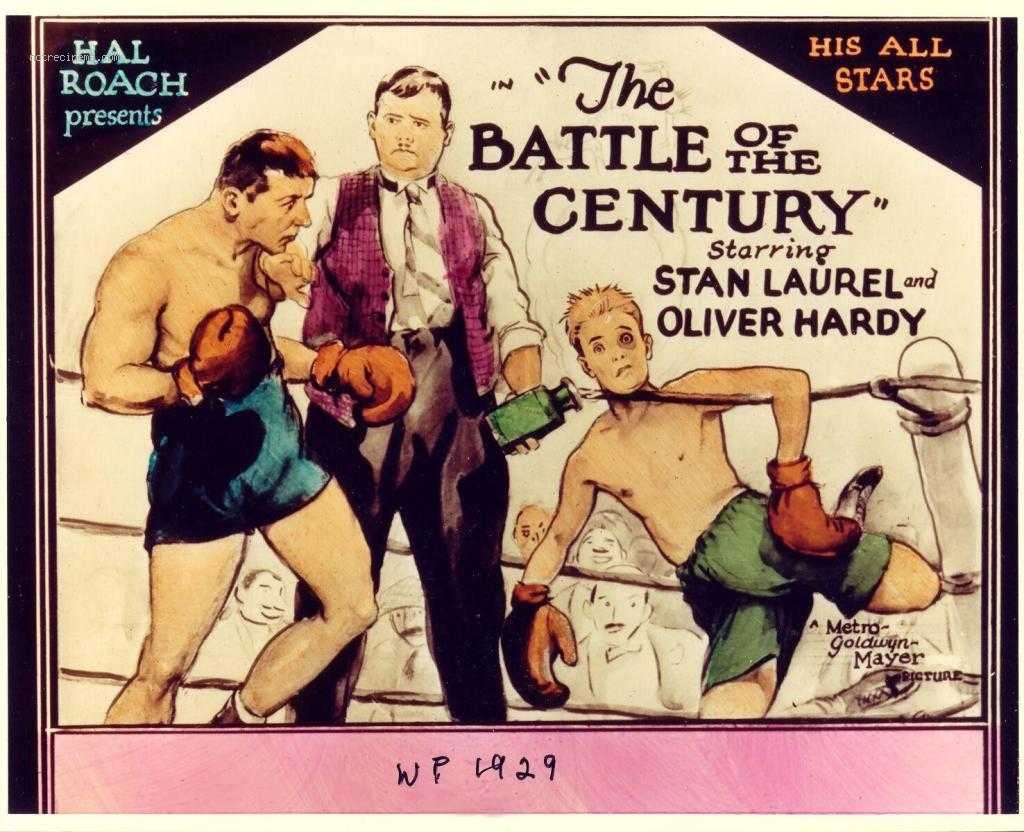 affiche du film Laurel et Hardy: La Bataille du siècle