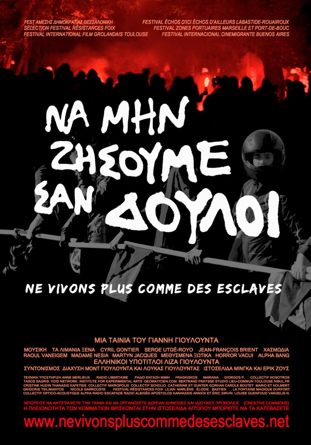 affiche du film Ne vivons plus comme des esclaves