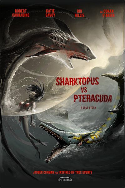 affiche du film Sharktopus vs. Pteracuda