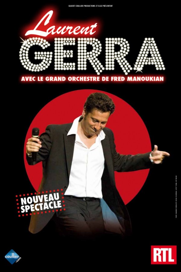 affiche du film Laurent Gerra avec le grand orchestre de Fred Manoukian au palais des sports