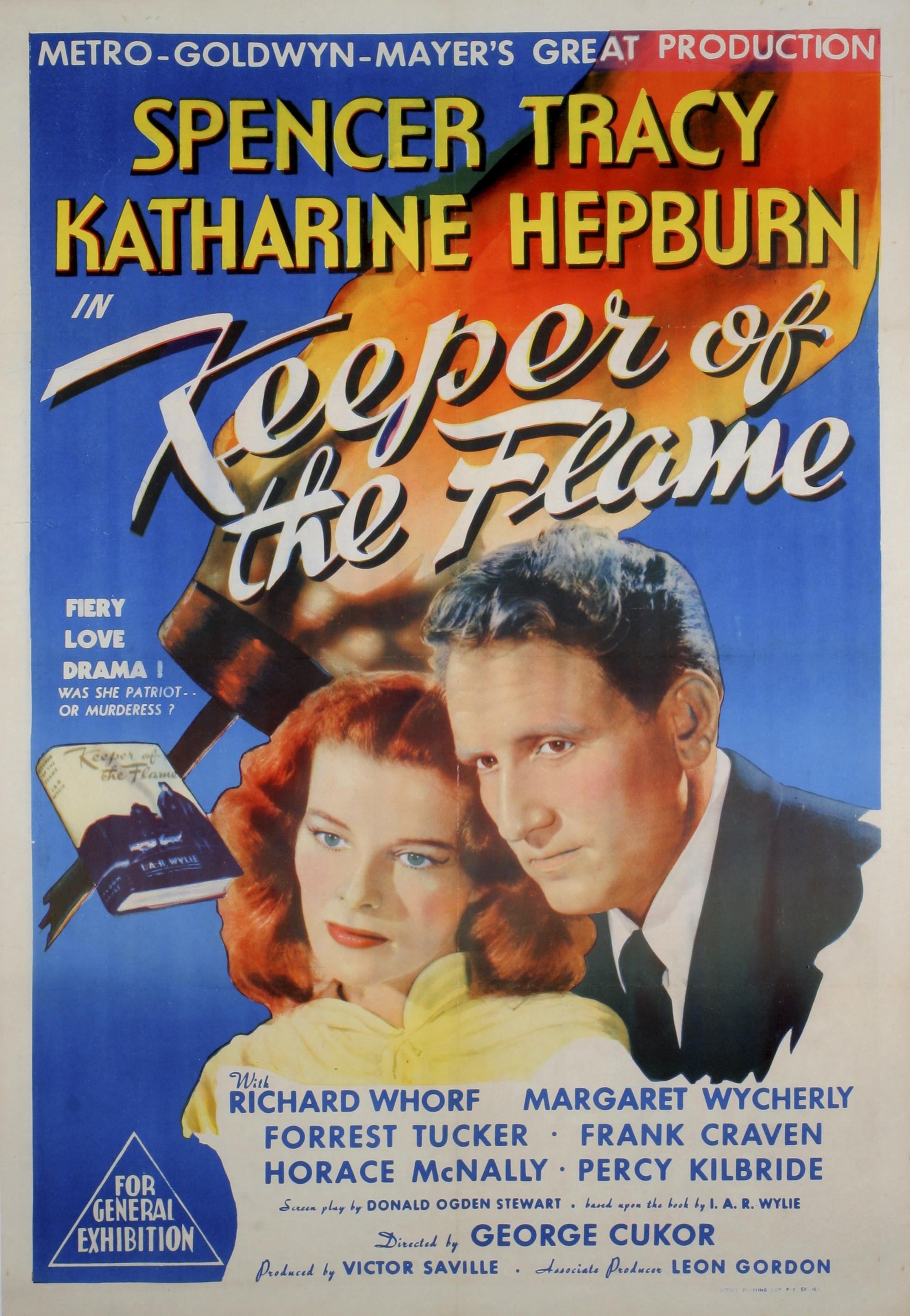 affiche du film La flamme sacrée