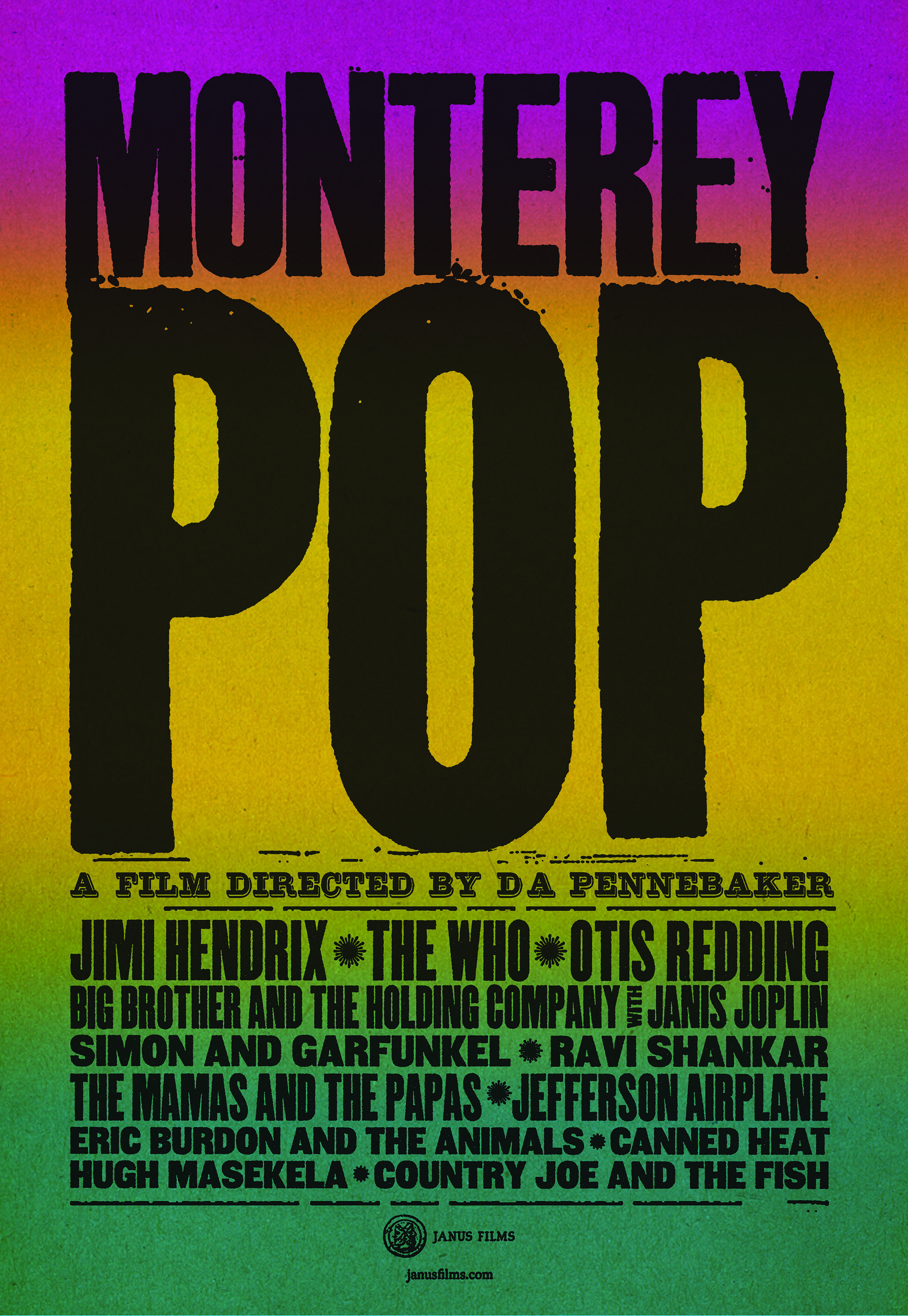 affiche du film Monterey Pop