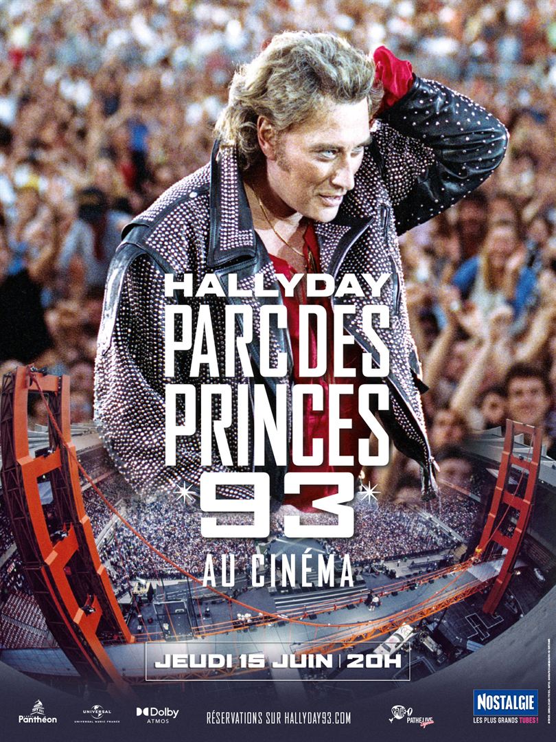 affiche du film Johnny Hallyday : Parc des Princes '93 (live)