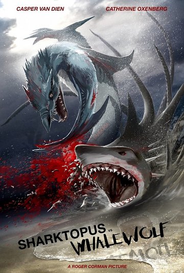 affiche du film Sharktopus vs Whalewolf
