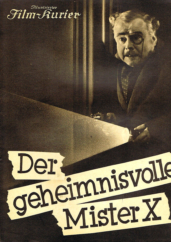 affiche du film Der geheimnisvolle Mister X