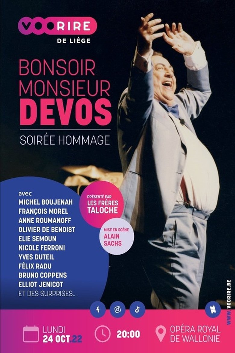 affiche du film Bonsoir Monsieur Devos