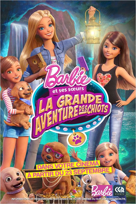 affiche du film Barbie et ses sœurs : La grande aventure des chiots