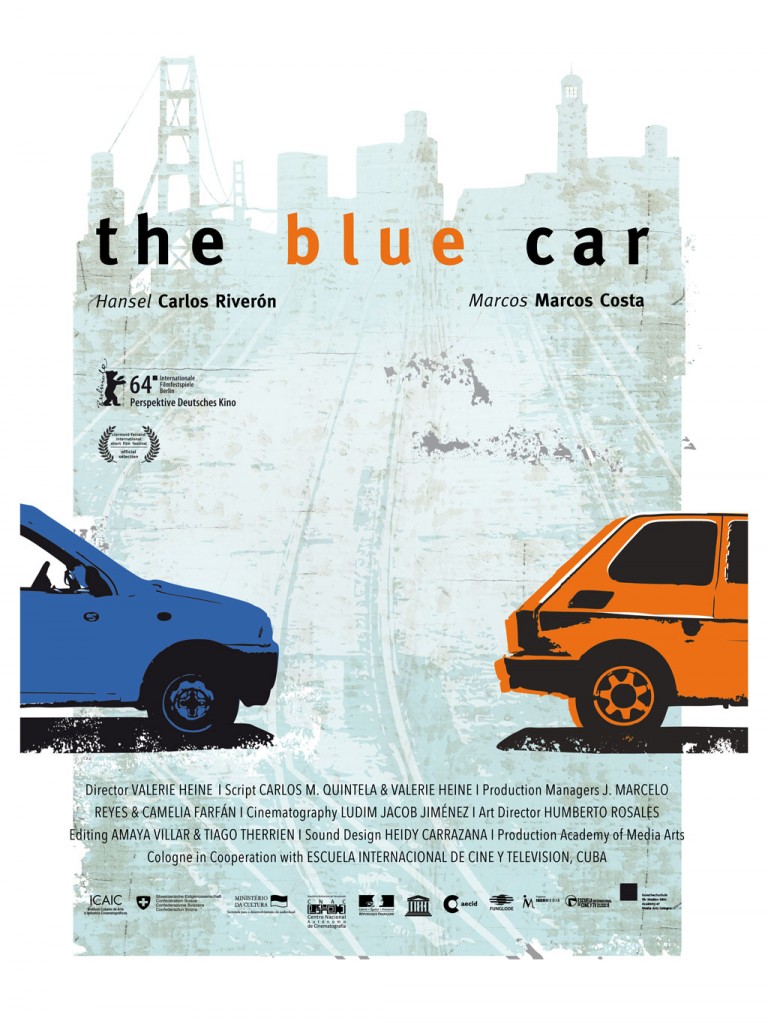 affiche du film La voiture bleue