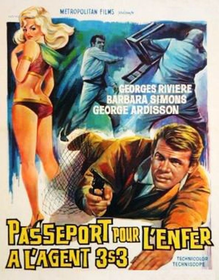 affiche du film Agent 3S3, Passeport pour l'enfer