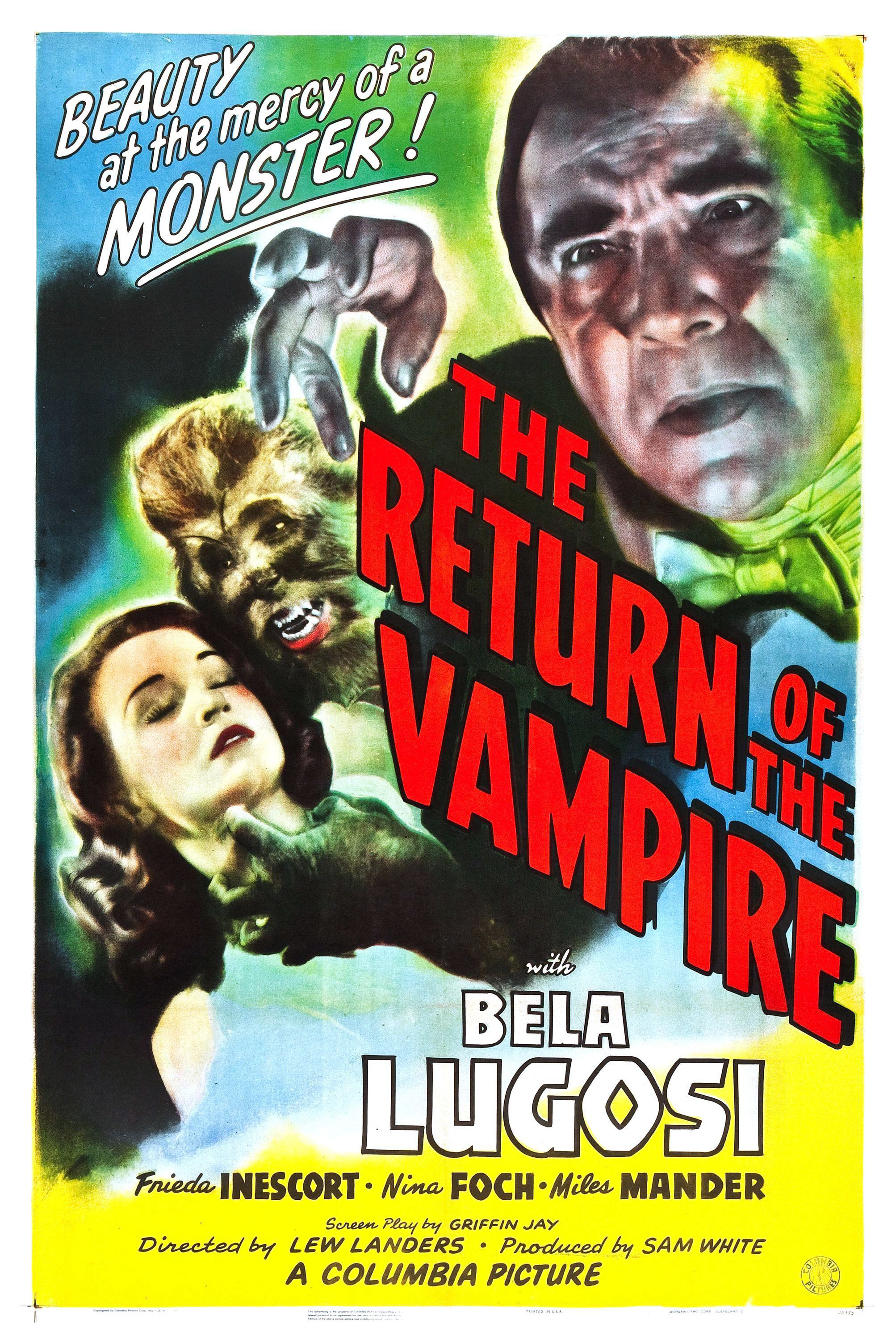 affiche du film The Return of the Vampire