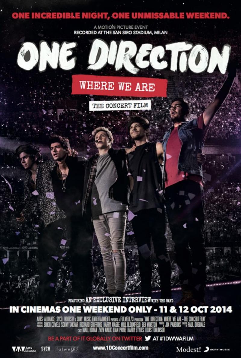 affiche du film One Direction: Where We Are, The Concert Film