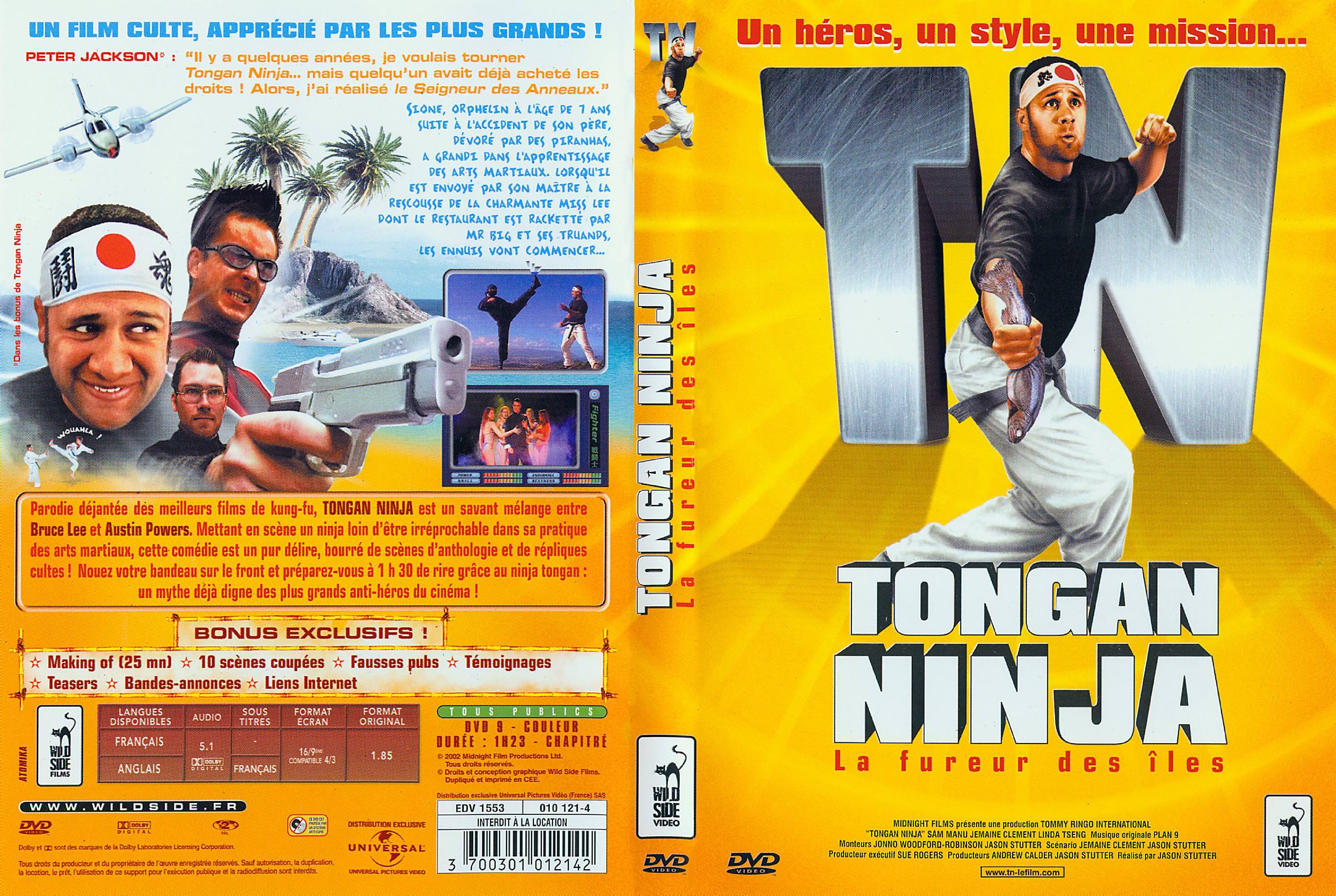 affiche du film Tongan Ninja, la fureur des îles