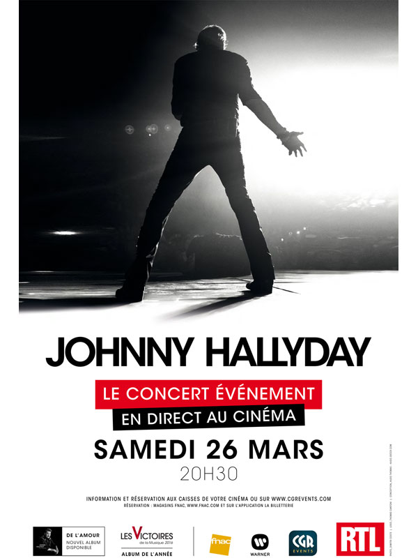 affiche du film Johnny Hallyday: Le concert événement en direct au cinéma !