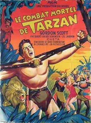 affiche du film Le Combat mortel de Tarzan