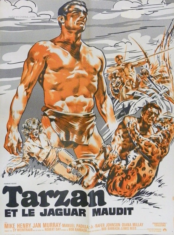 affiche du film Tarzan et le jaguar maudit