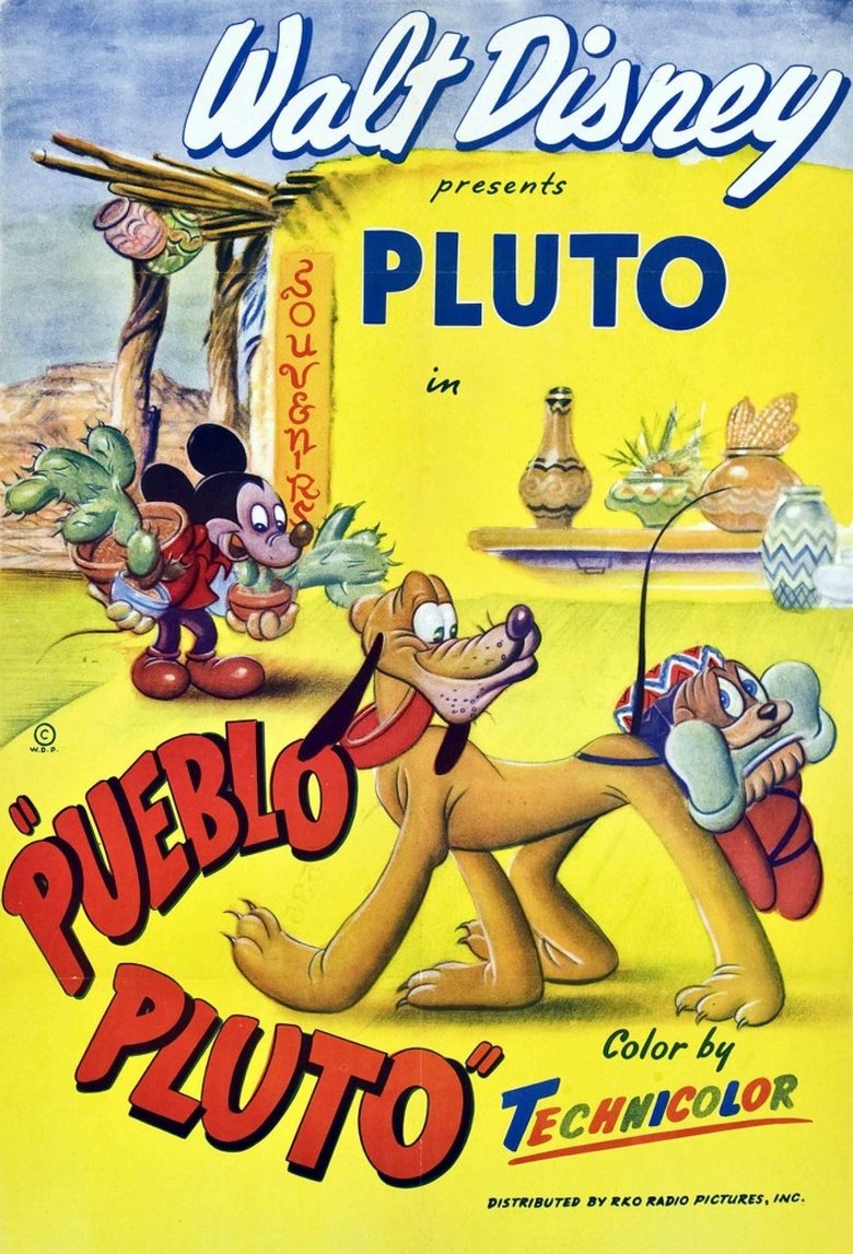 affiche du film Mickey et Pluto au Mexique