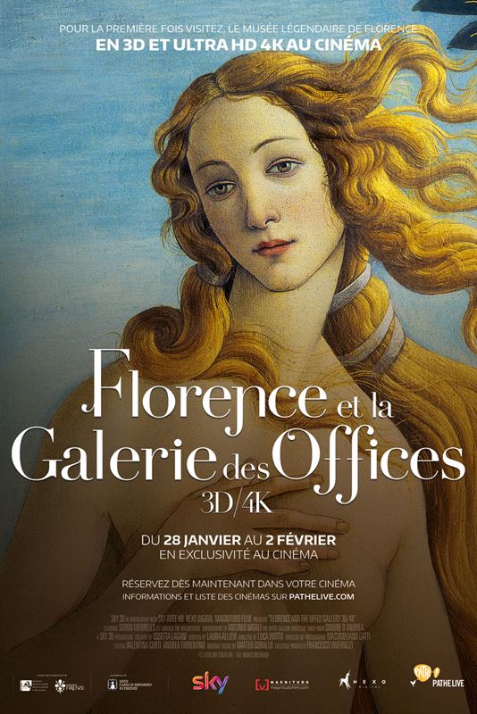 affiche du film Florence et la Galerie des Offices 3D