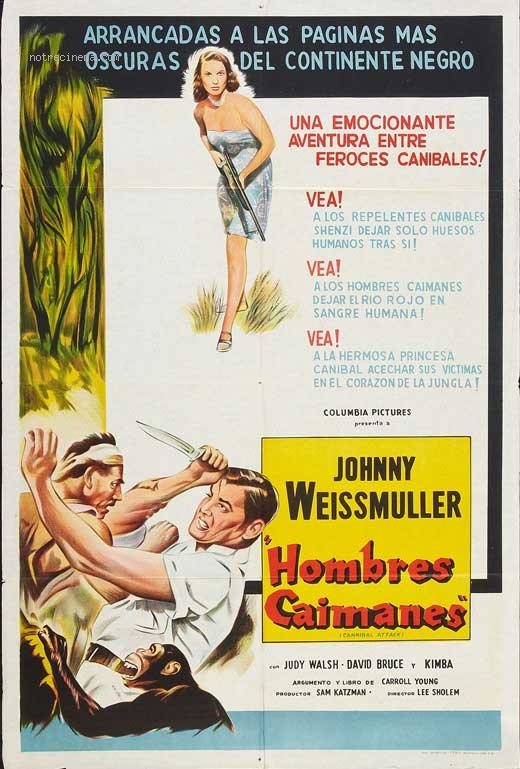 affiche du film Jungle Jim contre les cannibales