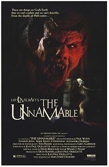 affiche du film The Unnamable