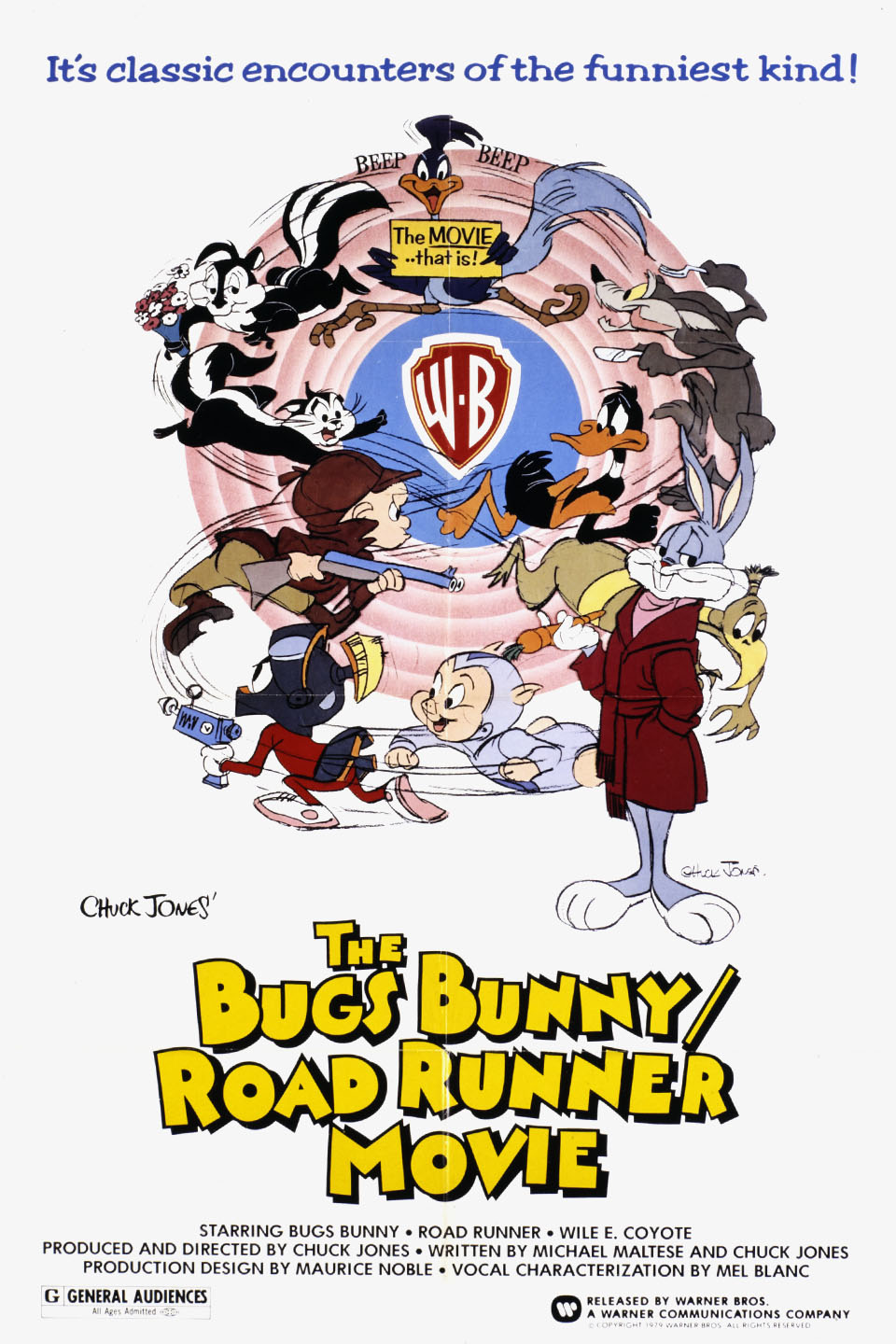 affiche du film Bugs Bunny, Bip Bip, le film-poursuite