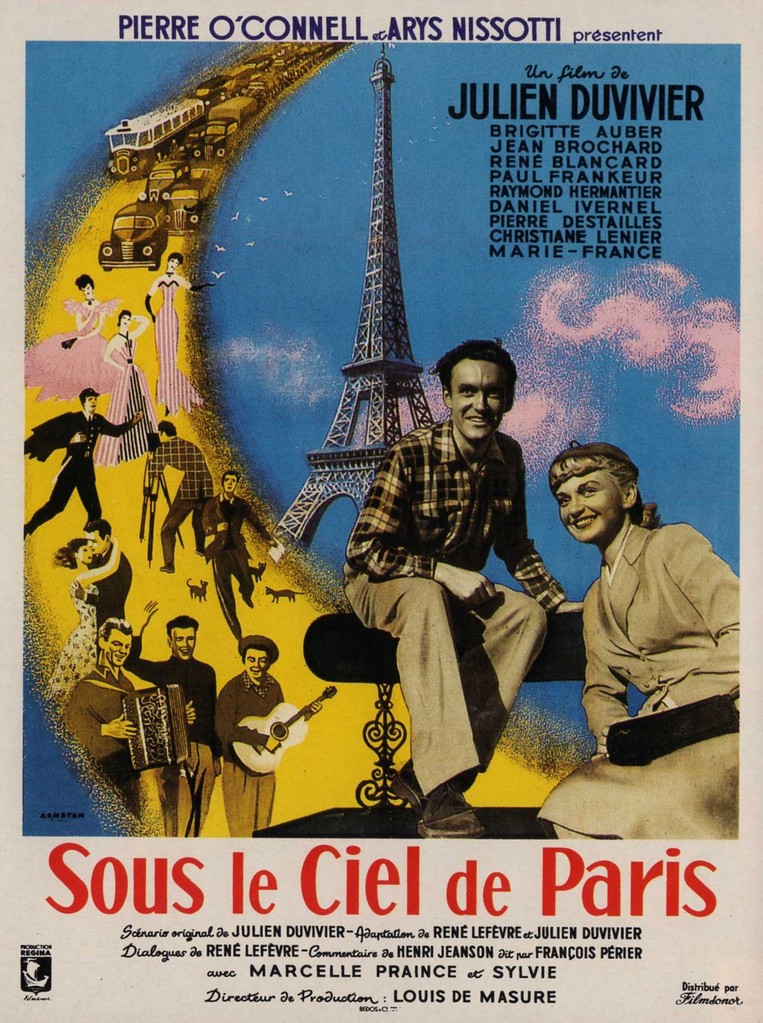 affiche du film Sous le ciel de Paris