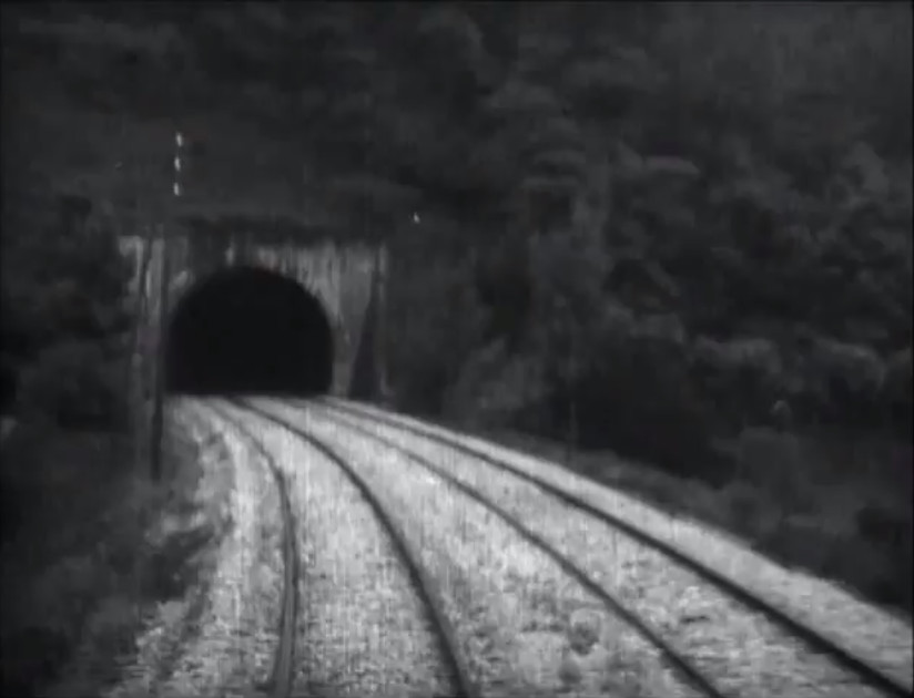 affiche du film Passage d'un tunnel en chemin de fer