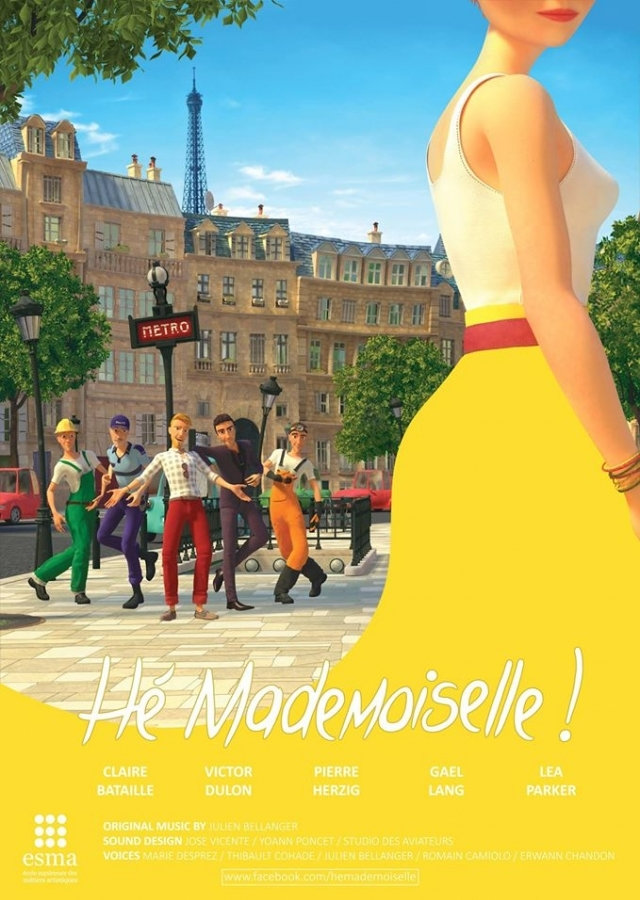affiche du film Hé Mademoiselle