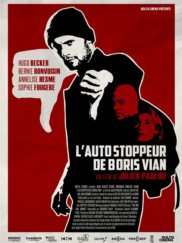 affiche du film L'Autostoppeur de Boris Vian