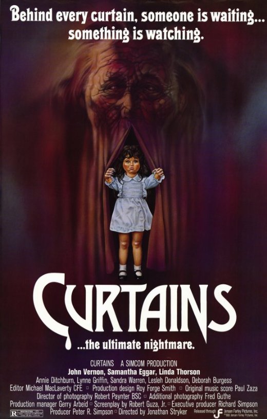affiche du film Curtains, l'ultime cauchemar
