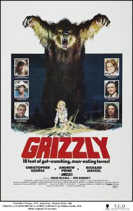 affiche du film Grizzly le monstre de la forêt