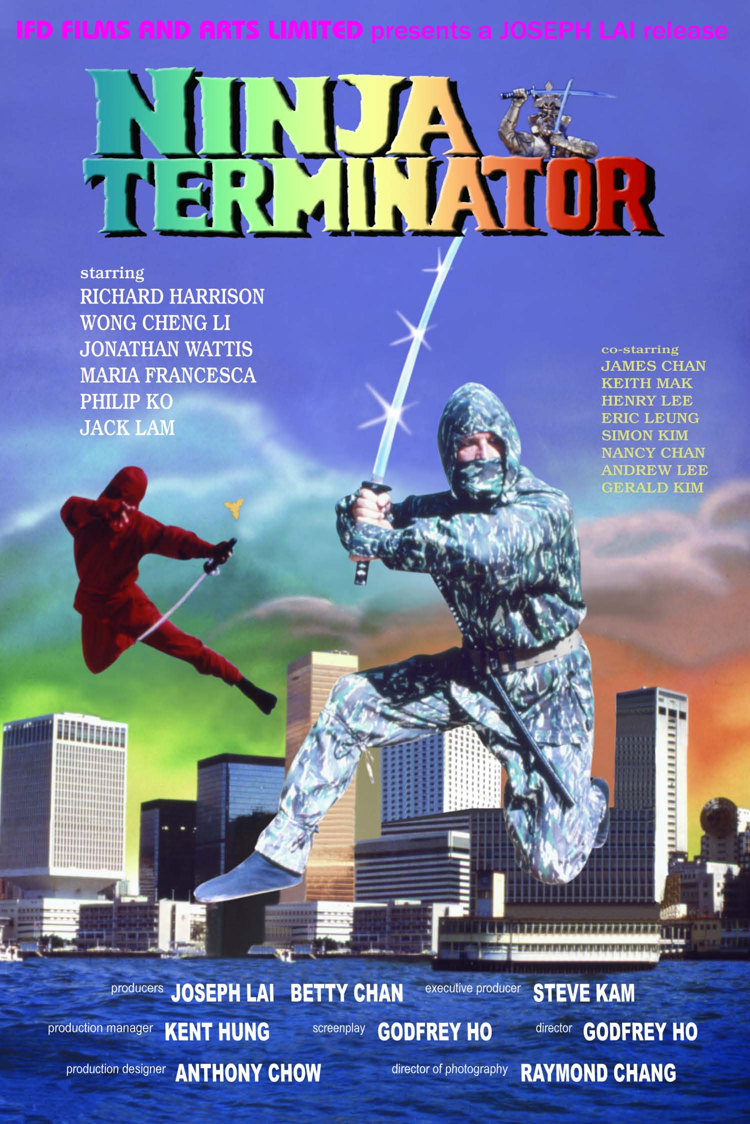 affiche du film Ninja Terminator